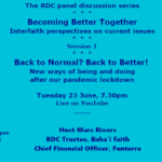 Panel 1 – Back to Normal? Back to Better!