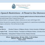 Q&A – Hate Speech Restrictions – A Threat to Our Democracy?