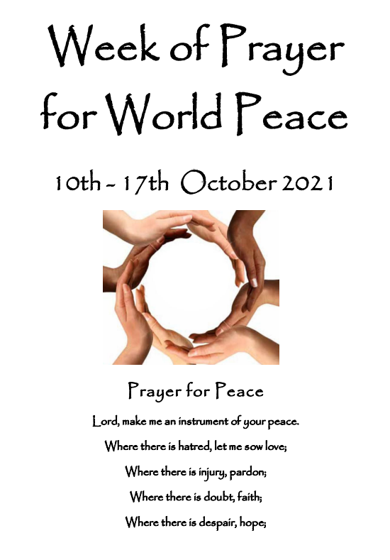 Read more about the article Week of Prayer for World Peace