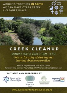 Read more about the article Interfaith Creek Cleanup
