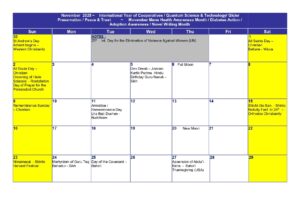 Read more about the article Religious Celebrations – Nov 2025 Calendar