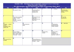 Read more about the article Religious Celebrations – Dec 2025 Calendar