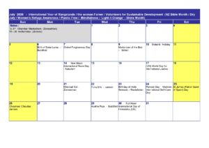 Read more about the article Religious Celebrations – July 2026 Calendar